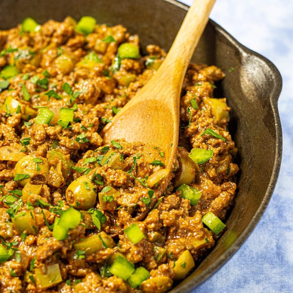 Keto Cuban picadillo.