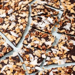 Keto Chocolate Sea Salt Bark Ingredients