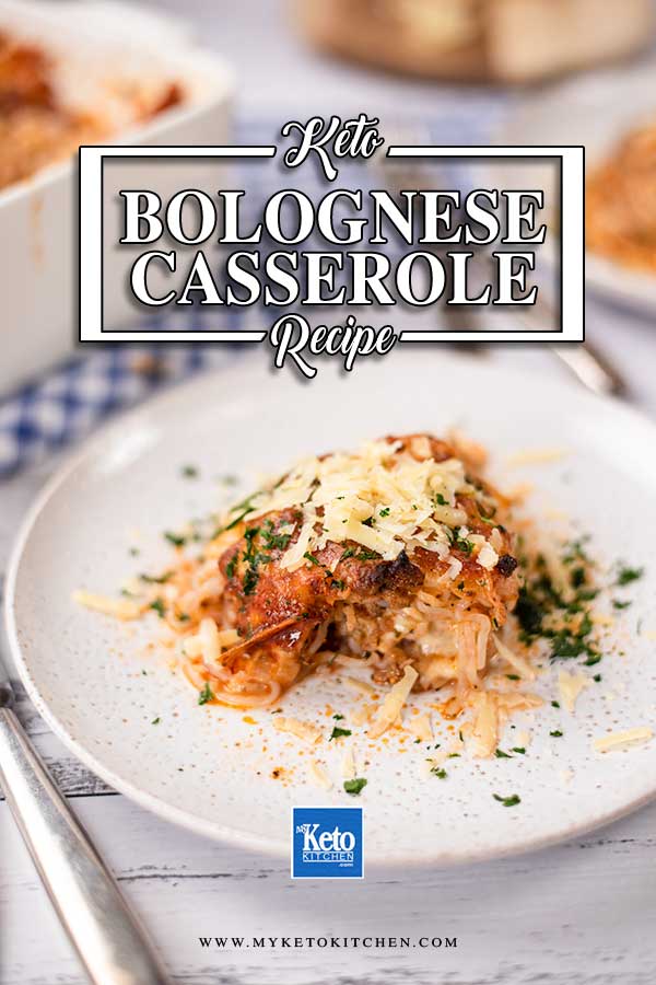 Low Carb Bolognese Casserole on a plate