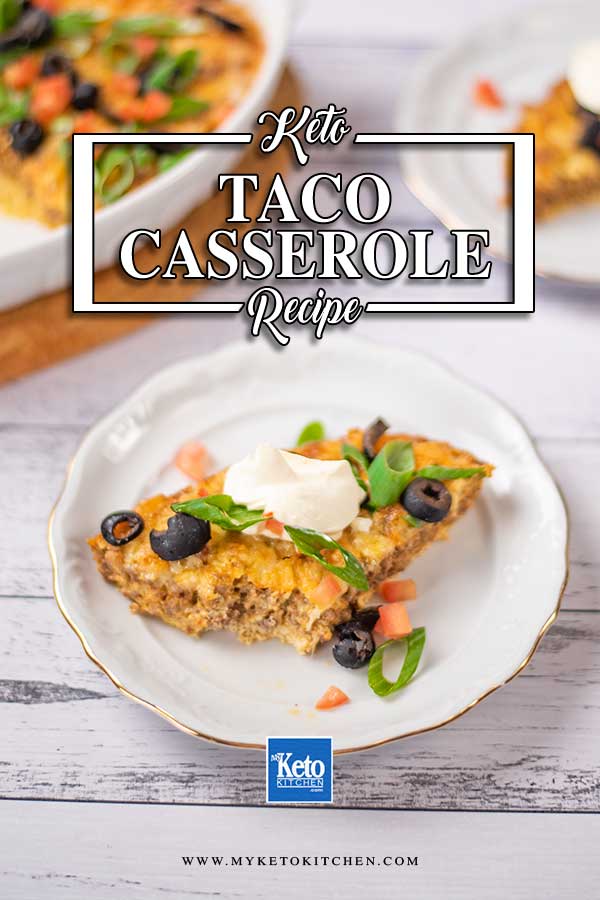 Low Carb Taco Casserole on a plate