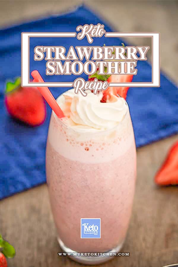 Keto Strawberry Smoothie Low-Carb Ingredients