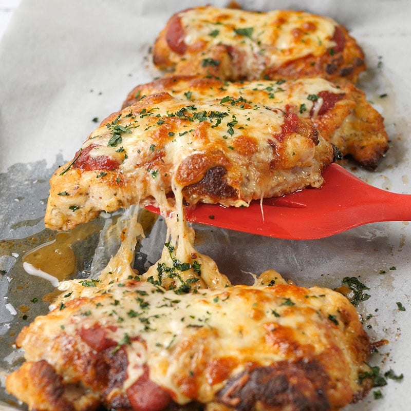 The Best Keto Chicken Parmesan / Parmigiana Recipe (2g Carbs)