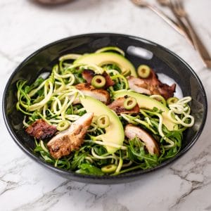 Keto Chicken Zoodles Salad