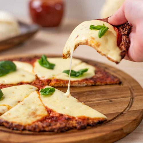 Keto Cauliflower Pizza Crust Recipe My Keto Kitchen