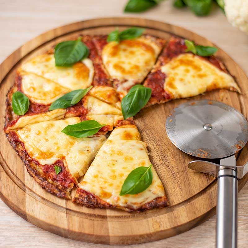 Keto Cauliflower Pizza Crust Recipe Easy Low Carb Crispy Base My 