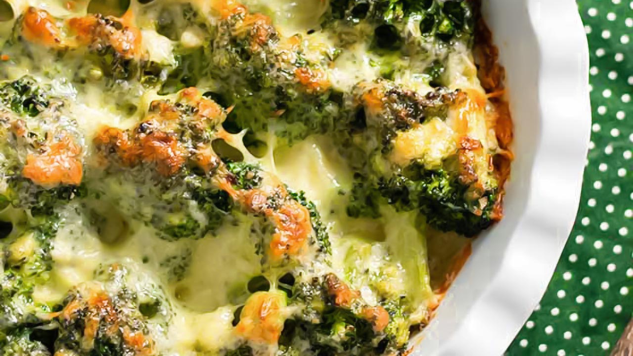 Easy Keto Broccoli Cheese Gratin Recipe Super Healthy!