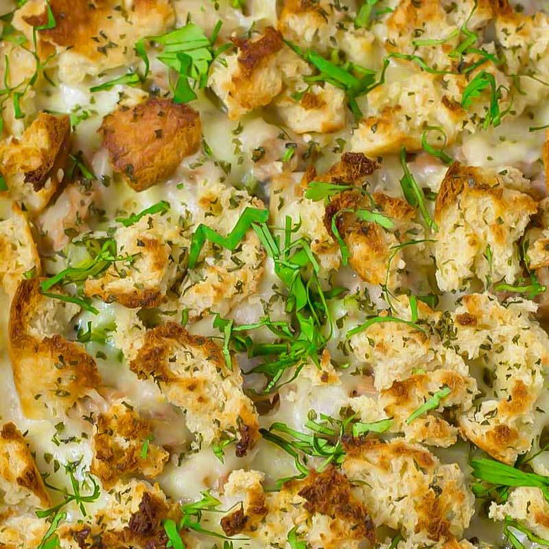 The Best Keto Tuna Casserole Bake Low Carb Mornay by My Keto Kitchen