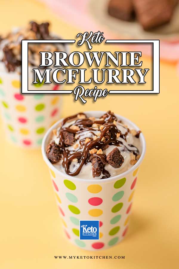 Keto McFlurry with Brownies