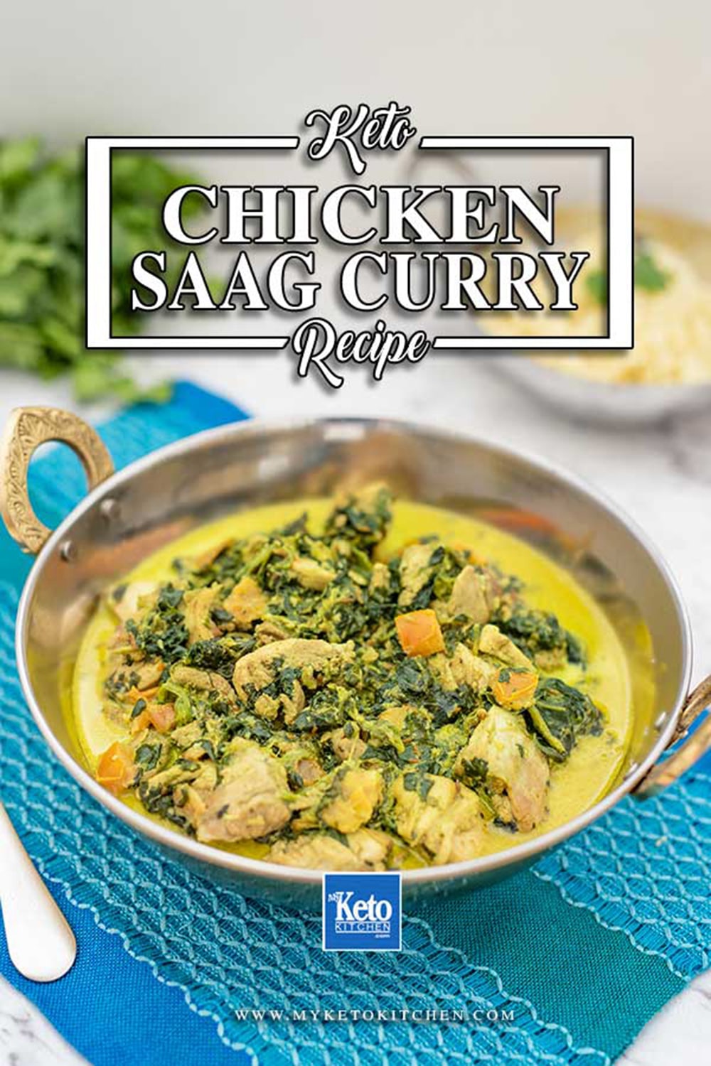 Creamy Keto Chicken & Spinach Curry - Aka Indian Saag