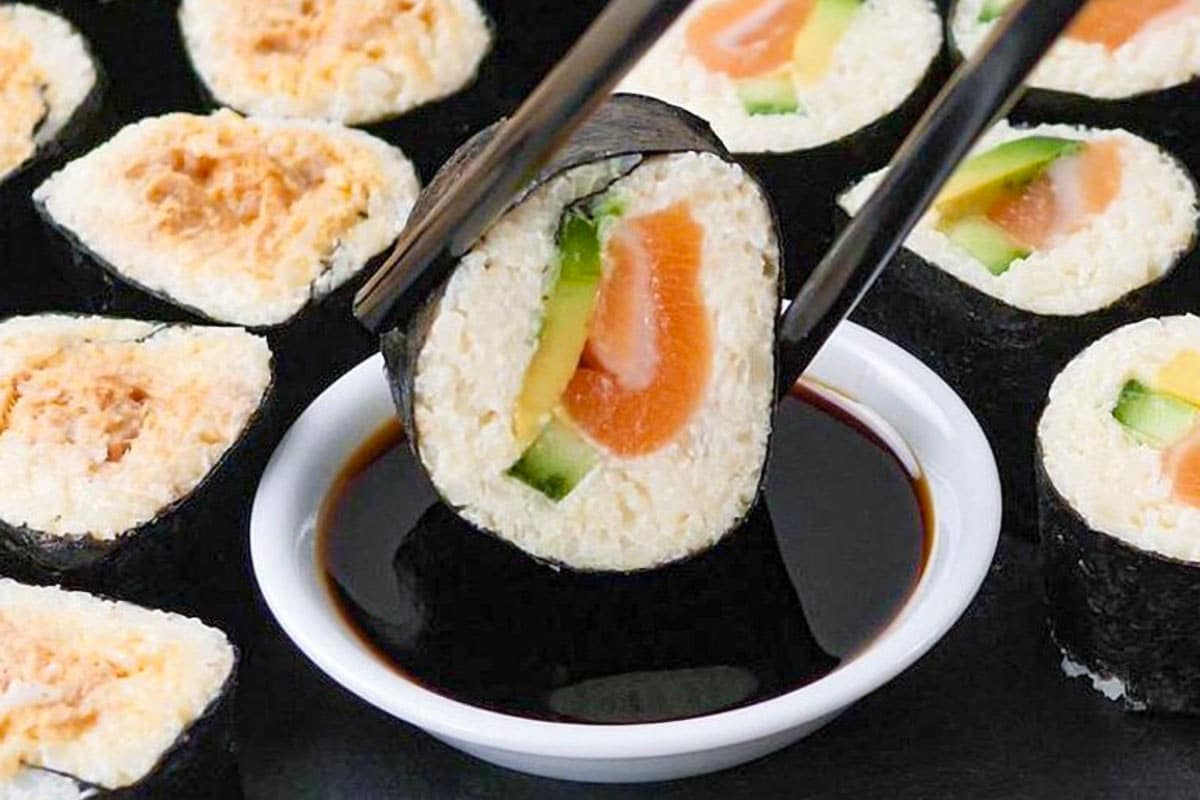 Keto Sushi Rolls Recipe with Low-Carb Cauliflower Rice