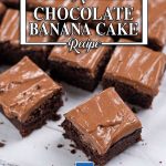 Keto Chocolate Banana Cake slices.