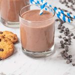 Homemade keto chocolate milk.