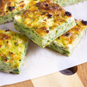 Zucchini slice keto recipe.