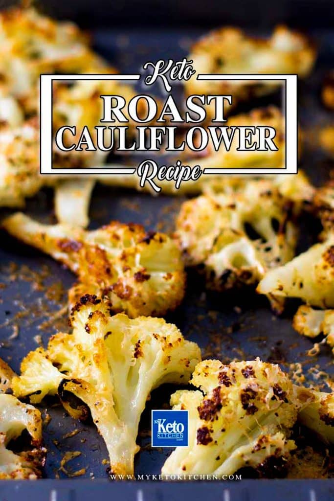 Delicious Crispy Roasted Cauliflower with Cheese.