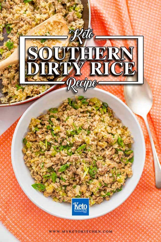 Delicious Keto Dirty Rice with Cauliflower Rice.