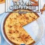 Keto No Sugar Cream Pie.
