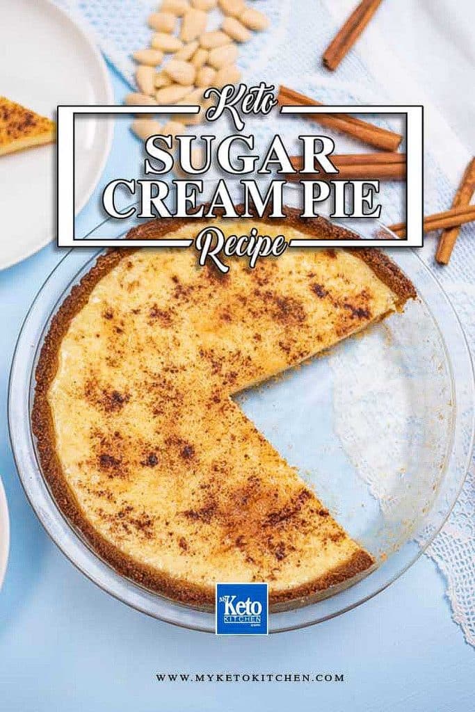 Keto No Sugar Cream Pie.