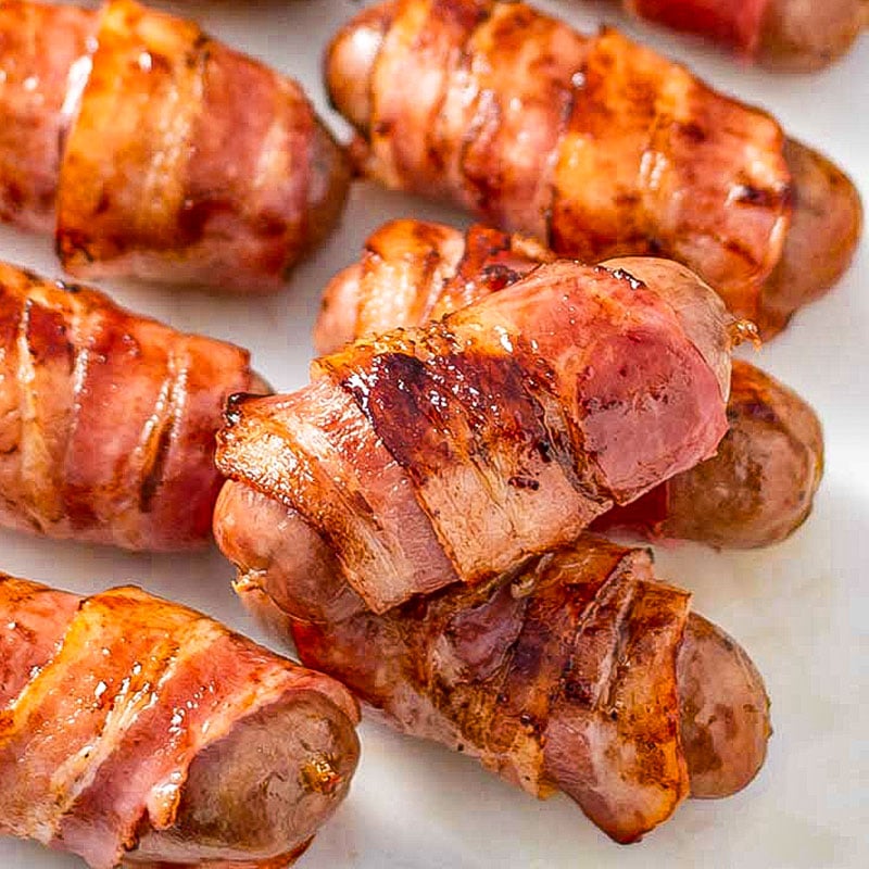 Bacon Wrapped Chipolatas