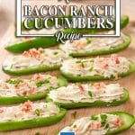 Delicious and healthy stuffed cucumbers.