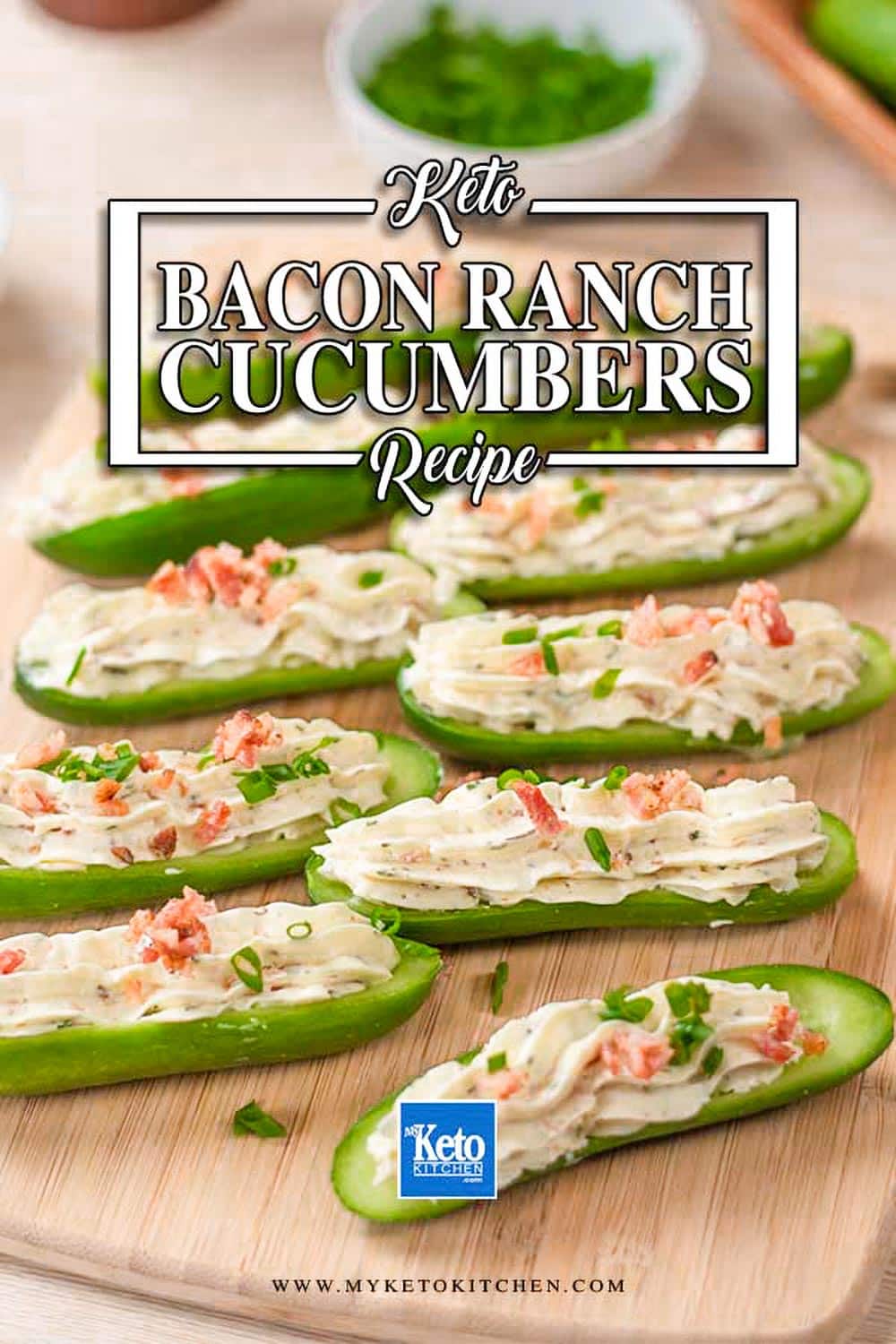The Best Stuffed Cucumbers Recipe with Bacon Ranch Filling My Keto