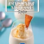 Keto vanilla mousse recipe.