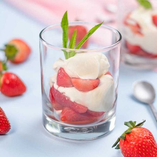 Low Carb Strawberries Cream Romanoff Recipe My Keto Kitchen
