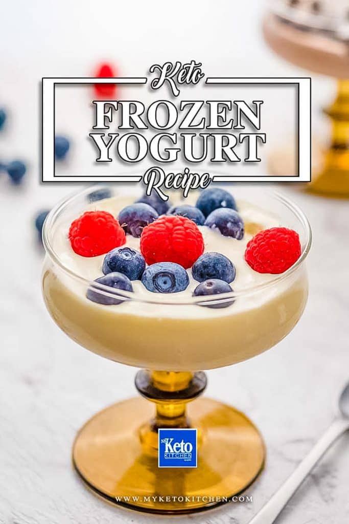 Easy keto frozen yogurt recipe.