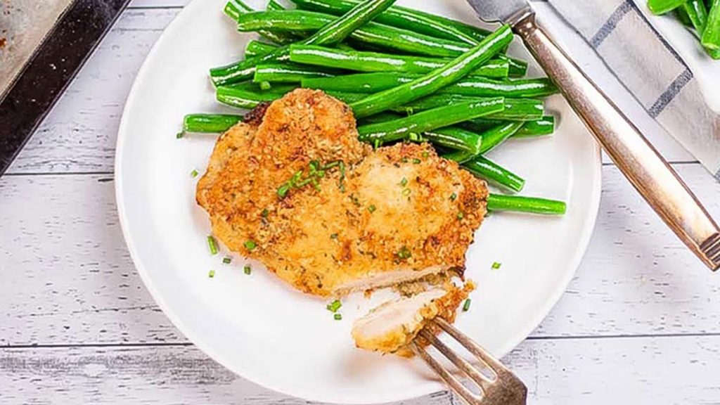 Keto breaded chicken thighs