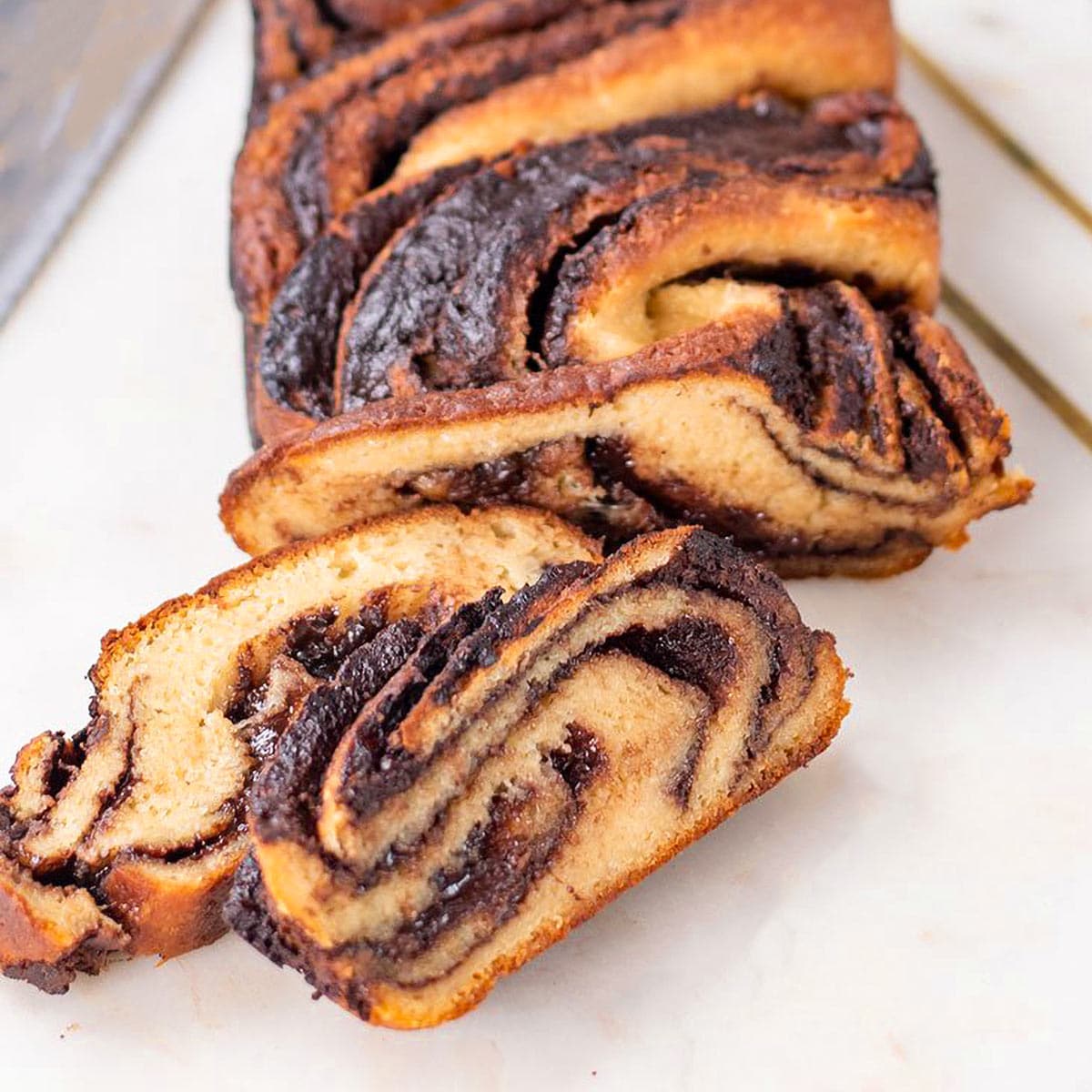 Keto chocolate babka