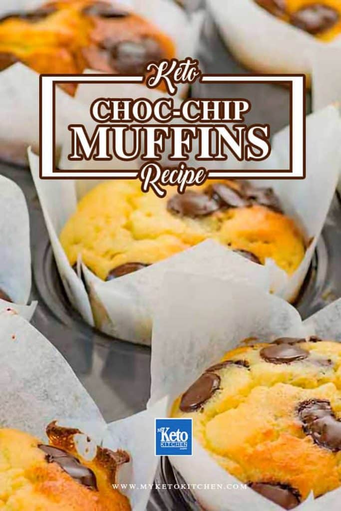 The Best Choc Chip Keto Muffins Recipe - Moist and Delicious