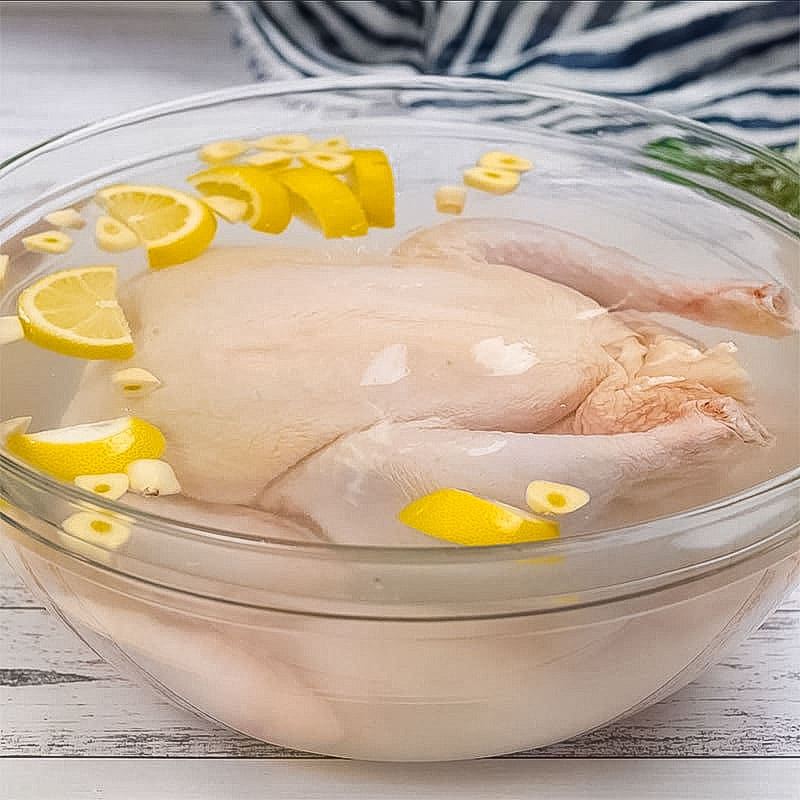 Brined chicken