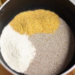 Keto porridge ingredients.