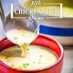 Keto cream of chicken soup.
