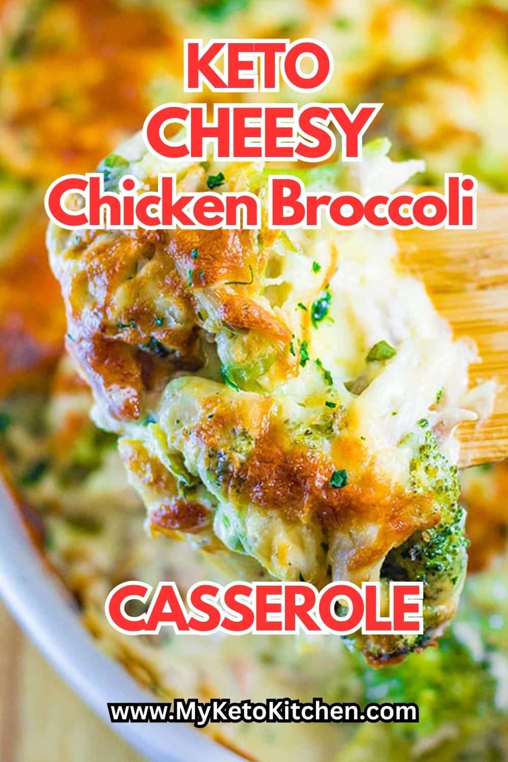 Easy Keto Chicken Broccoli Casserole Bake Super Cheesy!