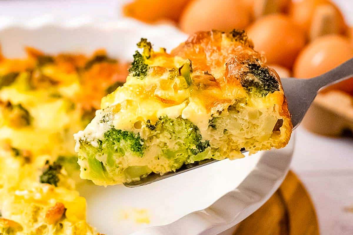 The Best Keto Crustless Quiche Broccoli & Cheese Super Healthy
