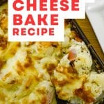 Keto cauliflower cheese bake in one pan.