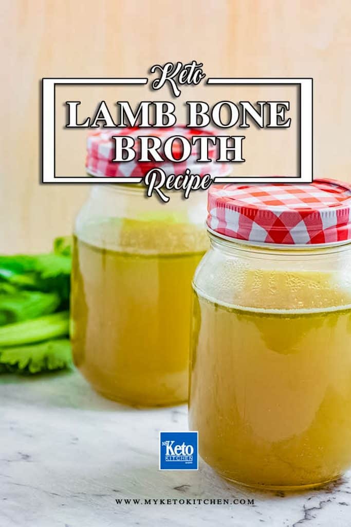 Lamb bone broth homemade recipe.