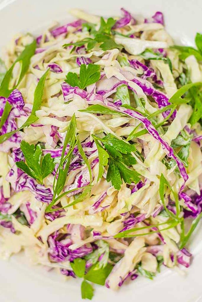 Keto coleslaw.