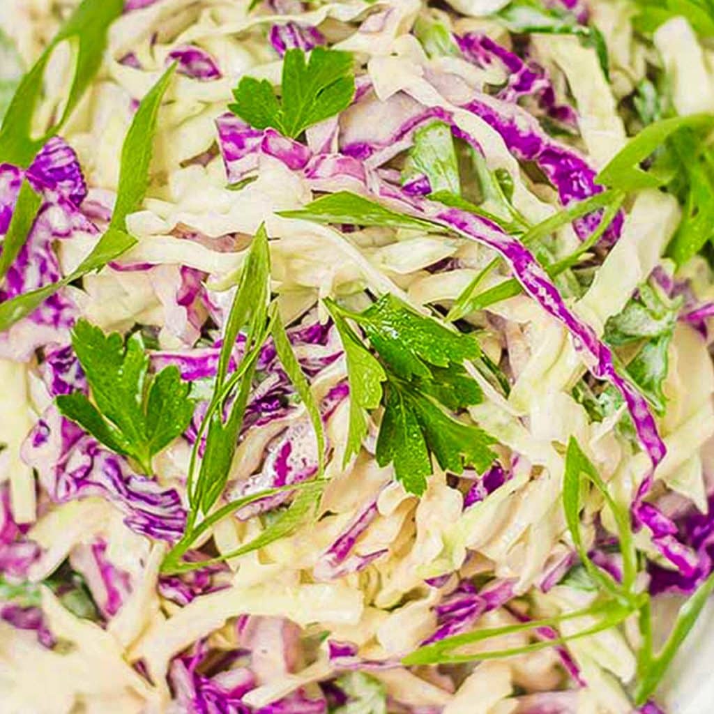 Keto coleslaw.