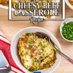 Keto ground beef casserole recipe.