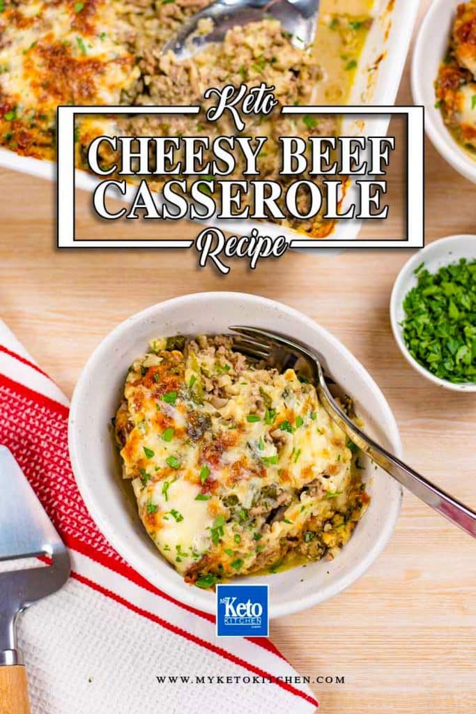 Keto ground beef casserole recipe.