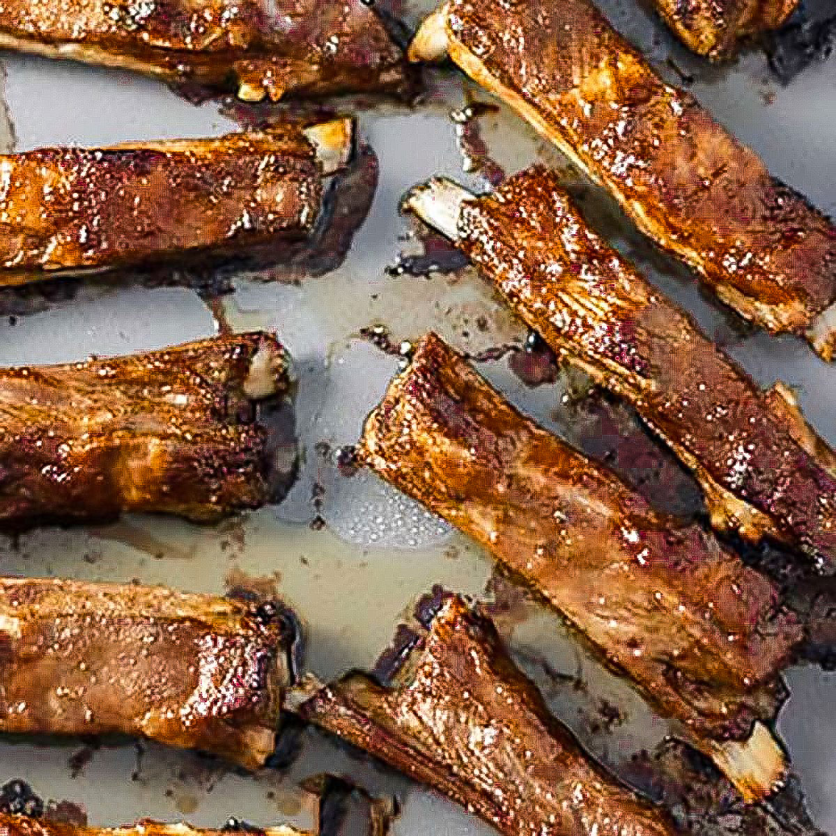 Sticky lamb riblets