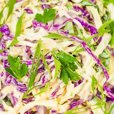Keto Coleslaw Recipe With Creamy Low-Carb Dressing