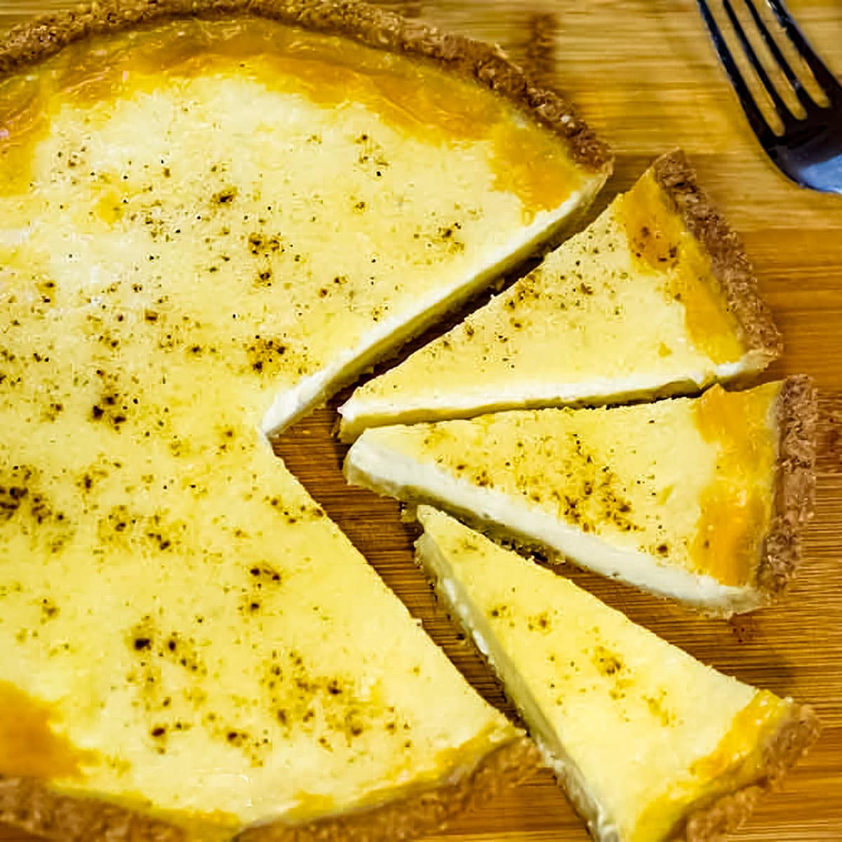 The best keto custard pie recipe also known as custard tart.