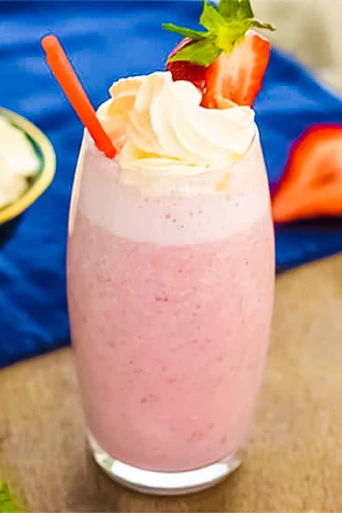 Keto strawberry smoothie.