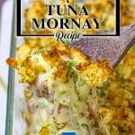 Keto tuna mornay casserole.