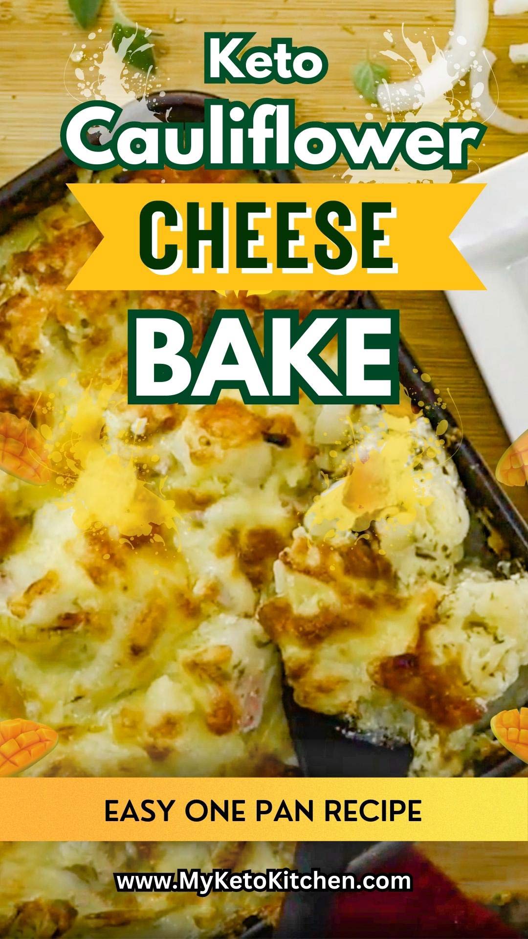 The Best Keto Cauliflower Bake Recipe Creamy Cheese & Bacon