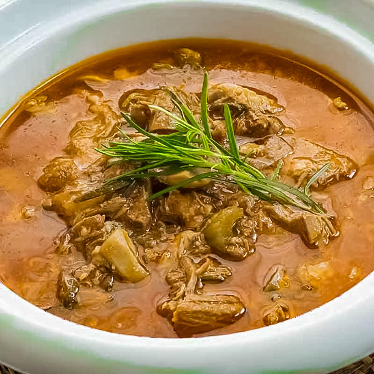 Pressure cooker lamb stew.