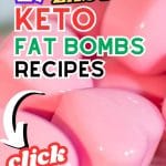 Keto fat bombs image wit ext saying. "the best keto fat bombs recipes.