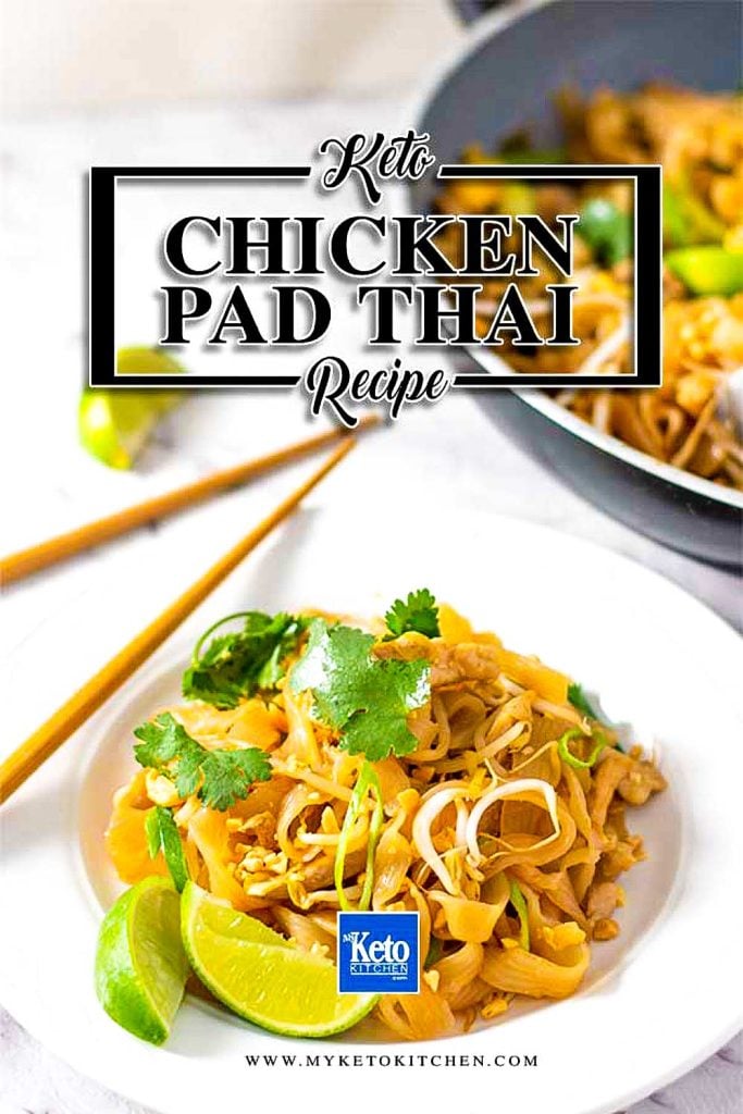 The Best Keto Chicken Pad Thai Recipe - Super Low Carb and Delicious.